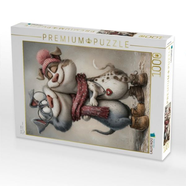 Produktbild: CALVENDO Puzzle Hunde - Liebe | 1000 Teile Lege-Gr&ouml;&szlig;e 64x48cm Foto-Puzzle f&uuml;r gl&uuml;ckliche Stunden