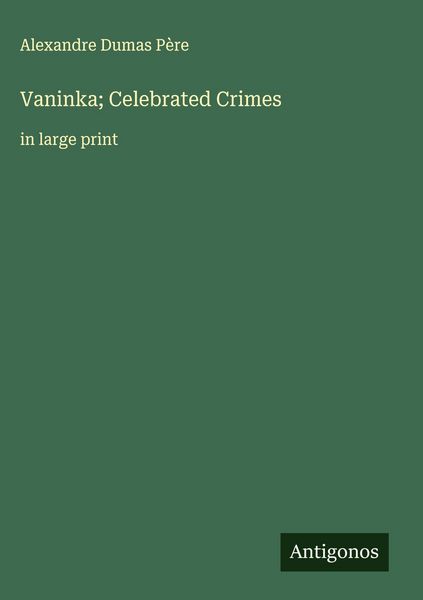 Produktbild: Vaninka; Celebrated Crimes
