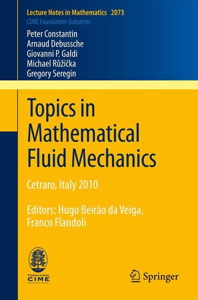 Produktbild: Topics in Mathematical Fluid Mechanics