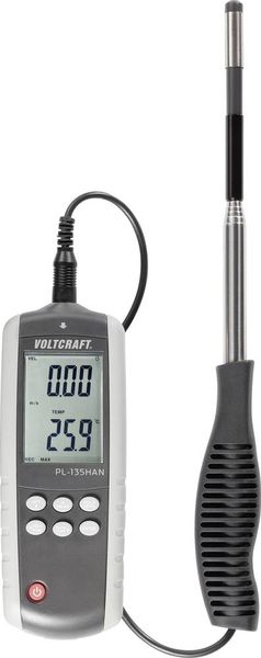 VOLTCRAFT Anemometer PL-135HAN 0.1 bis 25 m/s