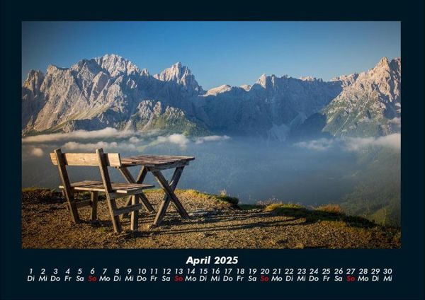 Produktbild: Berge 2025 Fotokalender DIN A4