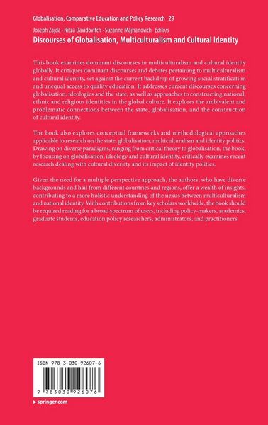 Produktbild: Discourses of Globalisation, Multiculturalism and Cultural Identity