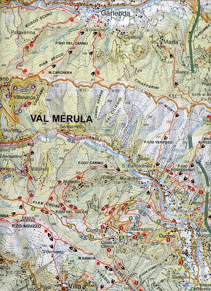 Produktbild: MTB Alassio, Andora, Val Merula 1 : 25.000