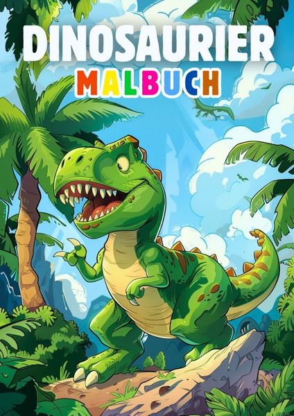 Dinosaurier Malbuch für Kinder ● Kinderbuch