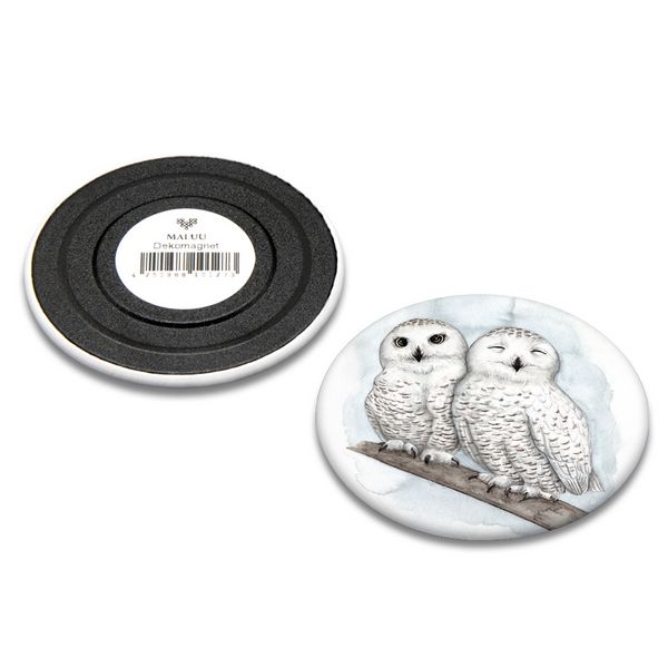 Produktbild: Dekomagnet Snowy Owls