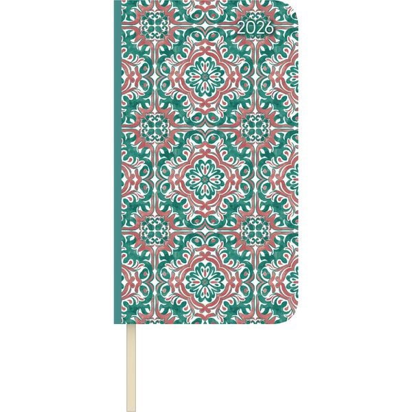 Produktbild: Lady Journal Slim Oriental 2026 - Taschen-Kalender 9x15,6 cm - Weekly - 128 Seiten - Notiz-Buch - mit Info- und Adressteil - Alpha Edition