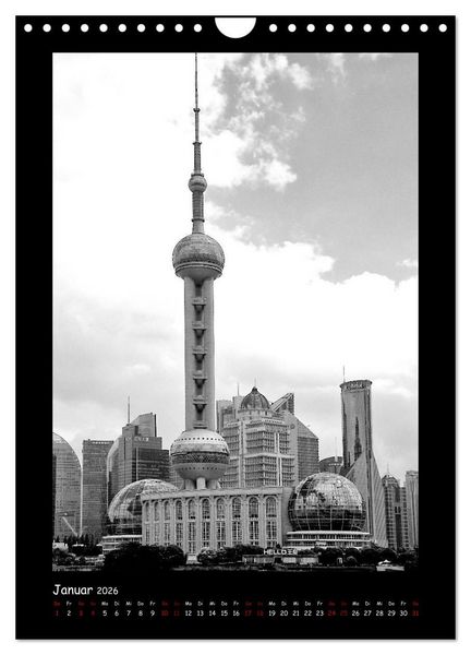 Produktbild: Shanghai zwischen Tradition und Business (Wandkalender 2026 DIN A4 hoch), CALVENDO Monatskalender