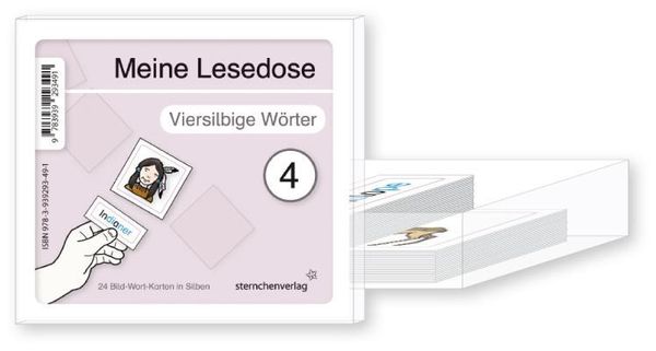 Produktbild: Meine Lesedose 4 - viersilbige W&ouml;rter - Jetzt neu mit Etikett zum Beschriften