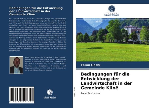 Bedingungen für die Entwicklung der Landwirtschaft in der Gemeinde Klinë, Taschenbuch von Ferim Gashi, Verlag Unser Wissen, 9786203501353