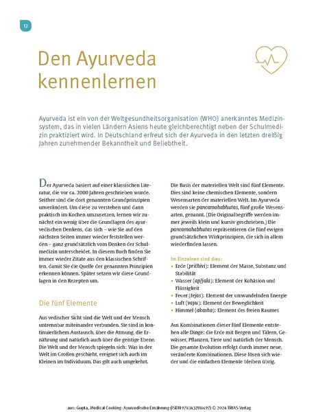 Produktbild: Medical Cooking: Ayurvedische Ernährung