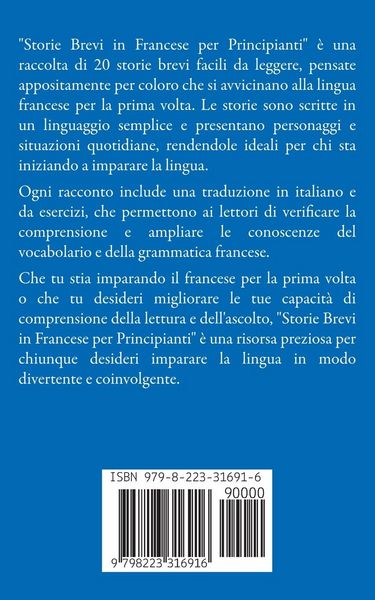 Produktbild: Storie Brevi in Francese per Principianti