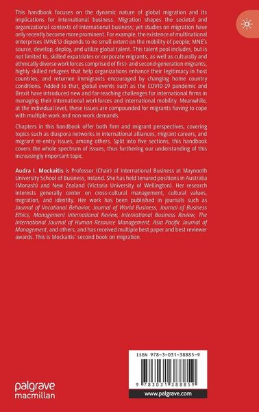 Produktbild: The Palgrave Handbook of Global Migration in International Business