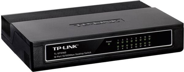 Produktbild: TP-LINK TL-SF1016D TL-SF1016D Netzwerk Switch 16 Port 100MBit/s