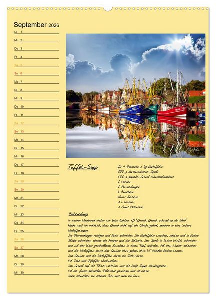 Produktbild: Ostfriesland - Appetit auf mehr / Geburtstagskalender (Wandkalender 2026 DIN A2 hoch), CALVENDO Monatskalender
