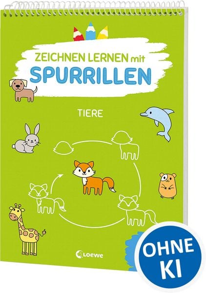 Produktbild: Zeichnen lernen mit Spurrillen - Tiere