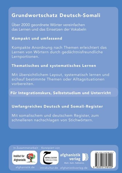 Produktbild: Somali Grundwortschatz. Deutsch-Somali praktisches Basisw&ouml;rterschatz