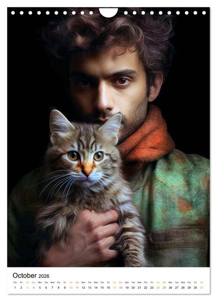 Produktbild: Purrrfect Companions (Wall Calendar 2026 DIN A4 portrait), CALVENDO 12 Month Wall Calendar