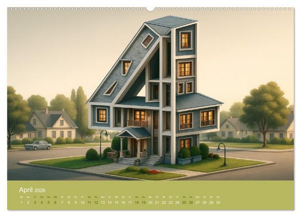 Produktbild: Verkehrte Welt - Bilderr&auml;tsel (hochwertiger Premium Wandkalender 2026 DIN A2 quer), Kunstdruck in Hochglanz