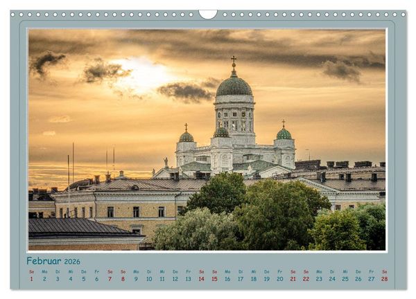 Produktbild: HELSINKI CITY (Wandkalender 2026 DIN A3 quer), CALVENDO Monatskalender
