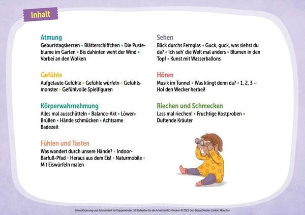 Produktbild: Sinnesf&ouml;rderung und Achtsamkeit f&uuml;r Krippenkinder