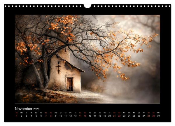 Produktbild: Die Seele der Stadt: stille Gassen, fl&uuml;sternde W&auml;nde (Wandkalender 2026 DIN A3 quer), CALVENDO Monatskalender