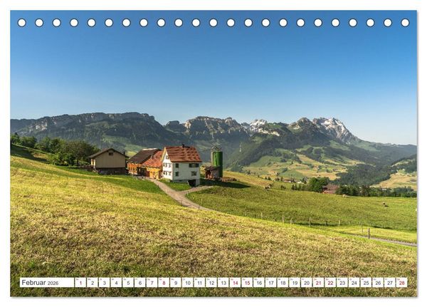 Produktbild: Appenzellerland (Tischkalender 2026 DIN A5 quer), CALVENDO Monatskalender