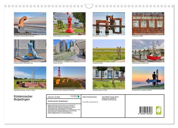 Produktbild: K&uuml;stenzauber Butjadingen (Wandkalender 2027 DIN A3 quer), CALVENDO Monatskalender