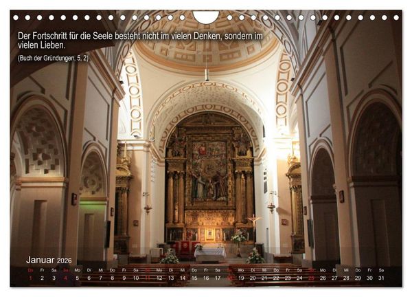 Produktbild: Auf den Spuren der Heilige Teresa von Avila (Wandkalender 2026 DIN A4 quer), CALVENDO Monatskalender