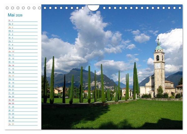 Produktbild: Wundersch&ouml;nes Tessin (Wandkalender 2026 DIN A4 quer), CALVENDO Monatskalender