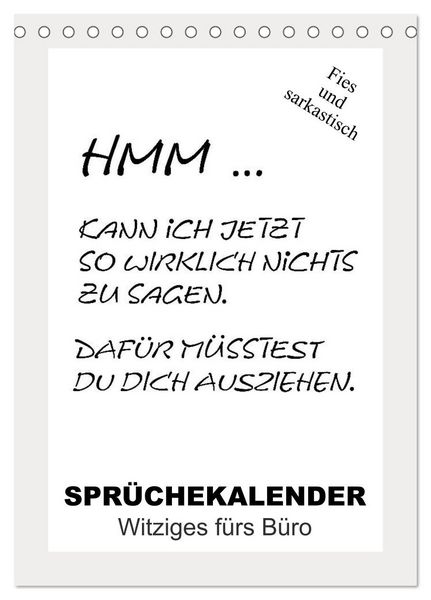 Produktbild: Spr&uuml;chekalender. Witziges f&uuml;rs B&uuml;ro (Tischkalender 2026 DIN A5 hoch), CALVENDO Monatskalender