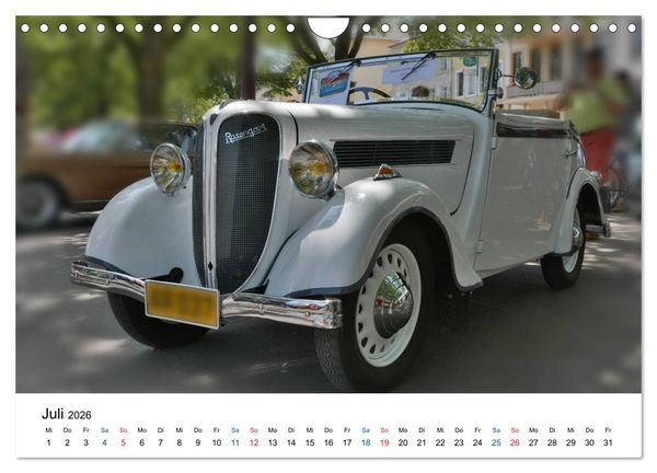 Produktbild: Oldtimer - Altes Blech in neuem Glanz (Wandkalender 2026 DIN A4 quer), CALVENDO Monatskalender