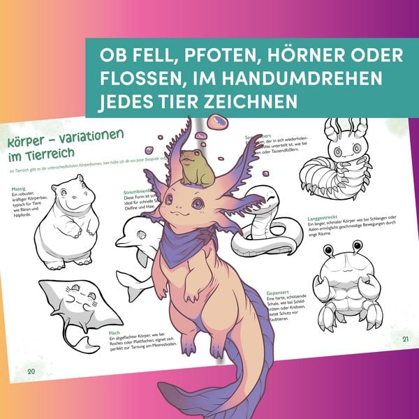 Produktbild: Niedliche Tiere zeichnen