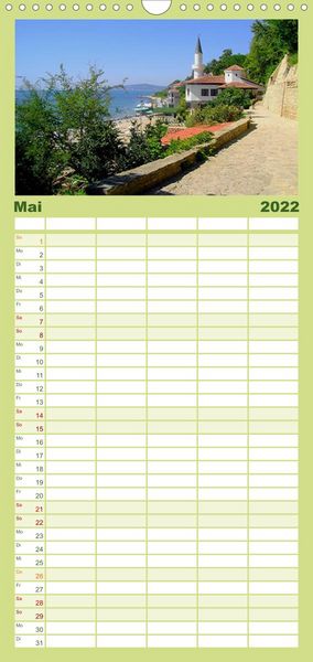 Produktbild: Familienplaner Bulgarien, von Varna bis zum Kap Kaliakra (Wandkalender 2022 , 21 cm x 45 cm, hoch)