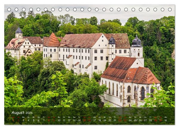 Produktbild: Festungen und Schl&ouml;sser auf der Schw&auml;bischen Alb (Tischkalender 2026 DIN A5 quer), CALVENDO Monatskalender