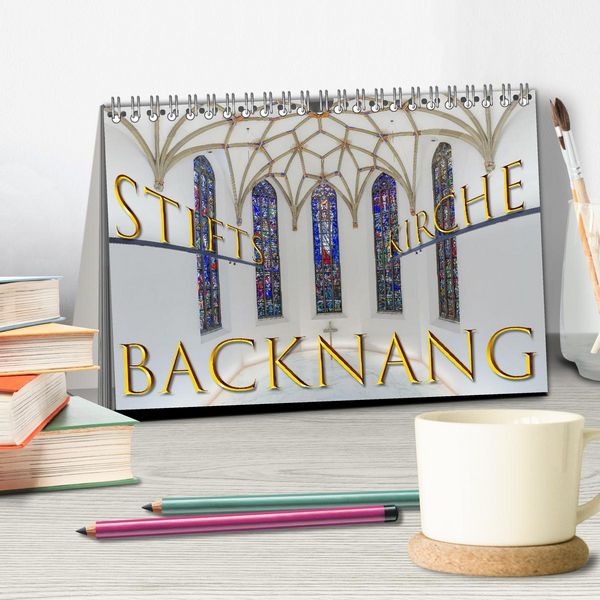 Produktbild: Backnang - Panoramablicke in die Stiftskirche (Tischkalender 2026 DIN A5 quer), CALVENDO Monatskalender