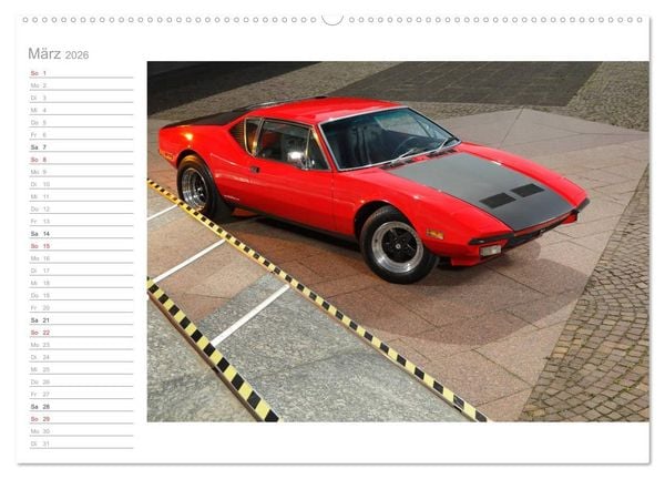 Produktbild: De Tomaso Pantera (hochwertiger Premium Wandkalender 2026 DIN A2 quer), Kunstdruck in Hochglanz