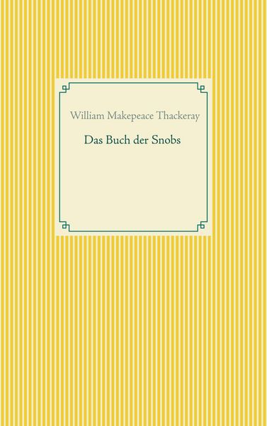 Produktbild: Das Buch der Snobs
