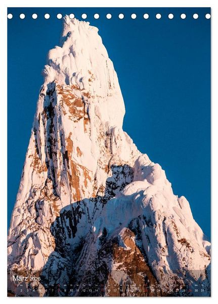 Produktbild: Magische Berge Patagoniens: Cerro Torre (Tischkalender 2026 DIN A5 hoch), CALVENDO Monatskalender