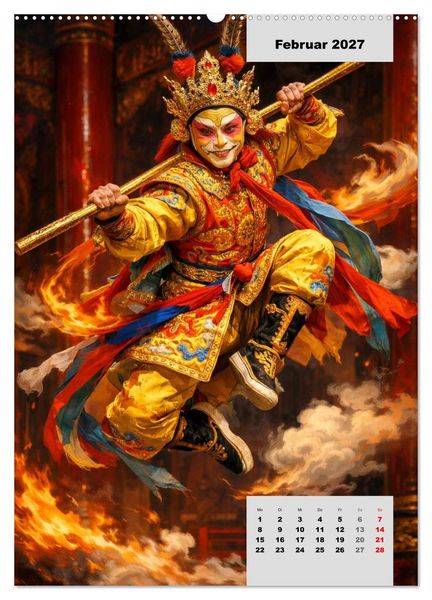 Produktbild: Masken und Magie &ndash; Die Gesichter der Peking-Oper (Wandkalender 2027 DIN A2 hoch), CALVENDO Monatskalender