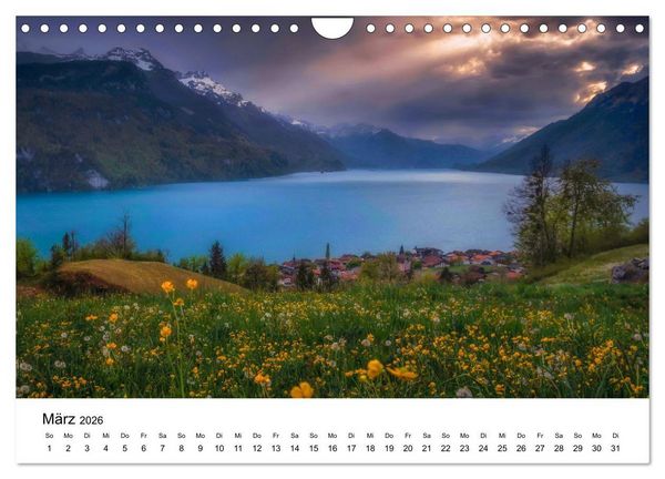 Produktbild: Wunderwelt Schweiz (Wandkalender 2026 DIN A4 quer), CALVENDO Monatskalender