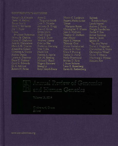 Produktbild: Annual Review of Genomics and Human Genetics 2014