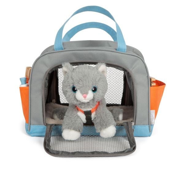 Produktbild: Katze mit Tasche und Pflege-Set