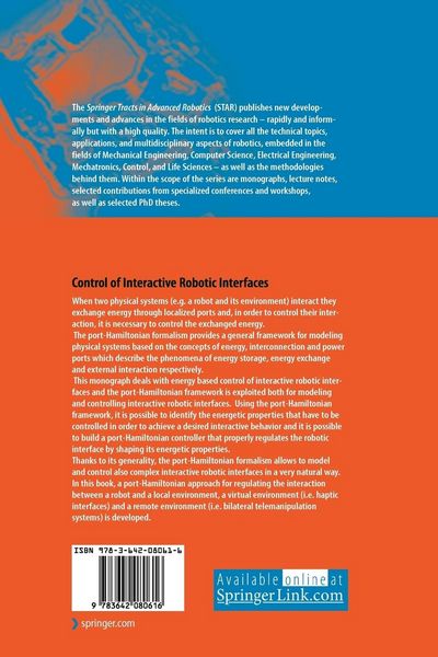 Produktbild: Control of Interactive Robotic Interfaces