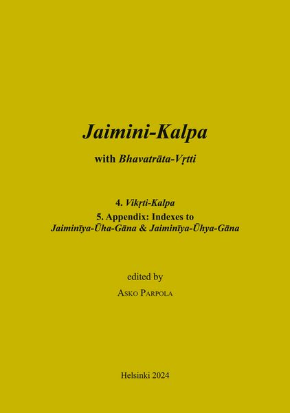 Produktbild: Jaimini-Kalpa with Bhavatrata-Vrtti