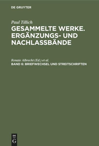 Produktbild: Briefwechsel und Streitschriften