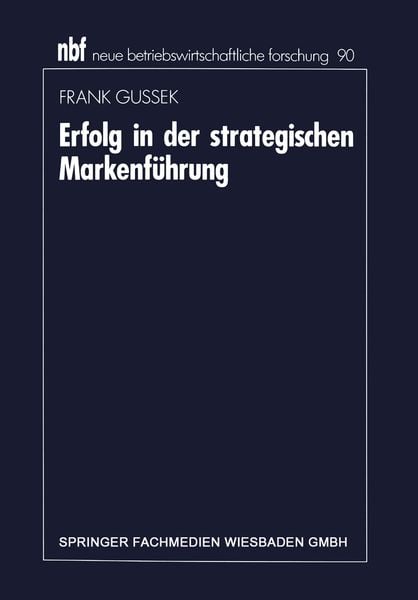 Produktbild: Erfolg in der strategischen Markenf&uuml;hrung