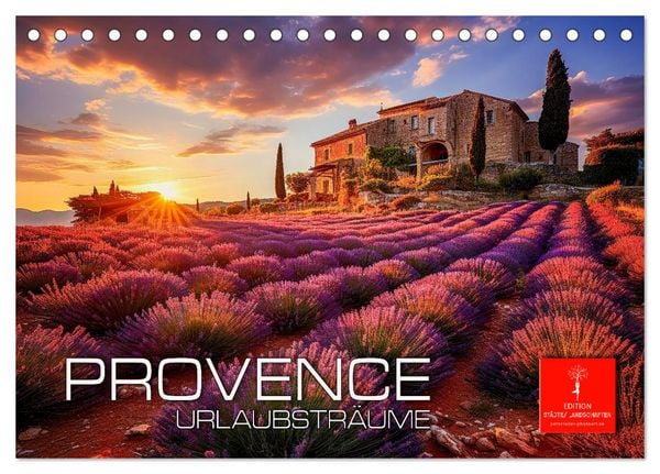 Provence Urlaubsträume (Tischkalender 2026 DIN A5 quer), CALVENDO Monatskalender