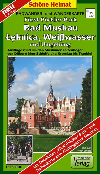 Produktbild: F&uuml;rst-P&uuml;ckler-Park, Bad Mukau, Leknica, Wei&szlig;wasser und Umgebung - Radwander- und Wanderkarte