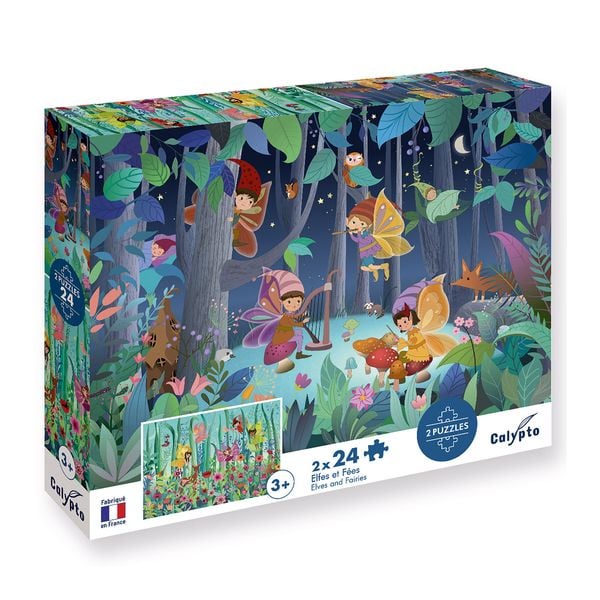 Elfen und Feen 2x24 Teile Puzzle