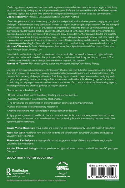 Produktbild: Interdisciplinary Practices in Higher Education